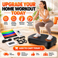 Whole Body Vibration Plate Exercise Machine – 99 Speed Levels, 5 Preset Programs, Resistance Bands Included, Supports 330 lbs, Quiet Vibration Platform for Home Fitness, Toning & Recovery